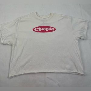1990s Movie CLUELESS 100% Cotton Graphic Crop T Shirt Size XL SEE DESCRIPTION